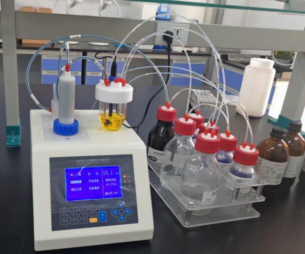 安徽皖東化工購買我公司卡爾費休水分測定儀檢測樹脂中的水分 安徽皖東化工購買我公司卡爾費休水分測定儀檢測樹脂中的水分