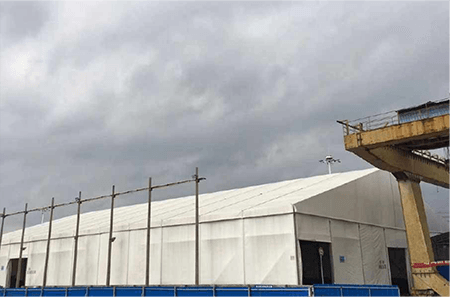 中鋁環(huán)保土壤修復(fù)篷房 中鋁環(huán)保土壤修復(fù)篷房